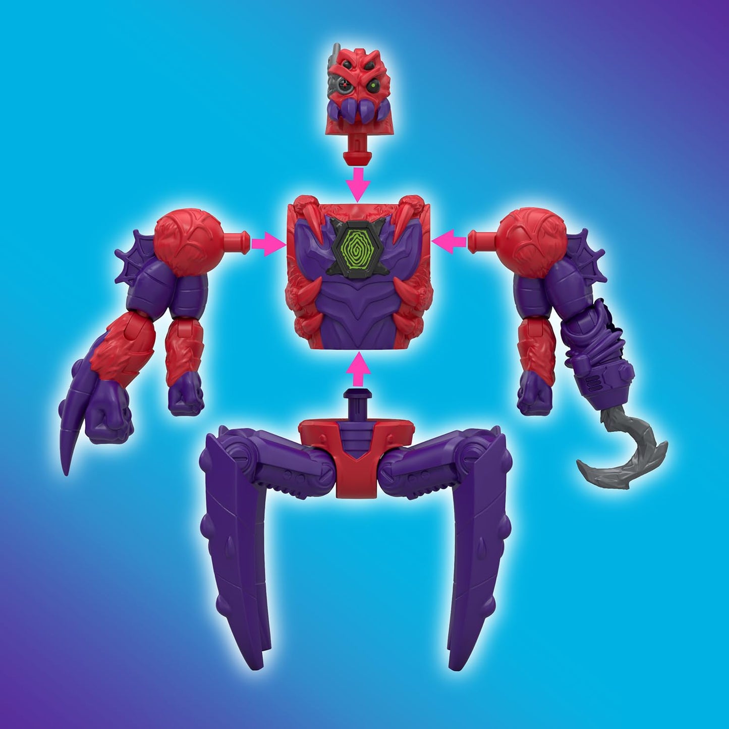 MRBEAST LAB Hybrids Multi Pack, Reveal Different Hybrid Parts to Create 2 Mix & Match Action Figures