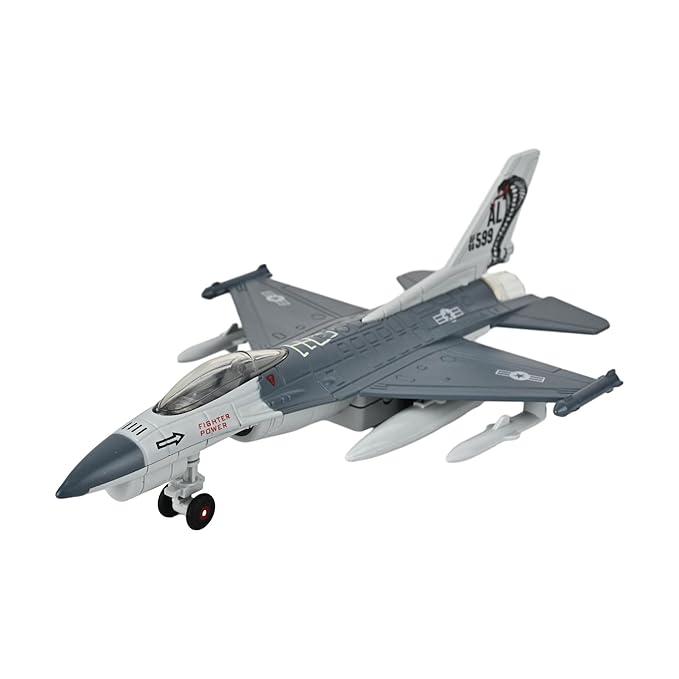 Toys Uncle Diecast Aeroplane Scale Model, (1:400 Fighter Aeroplane with Light and Sound (Type 17))