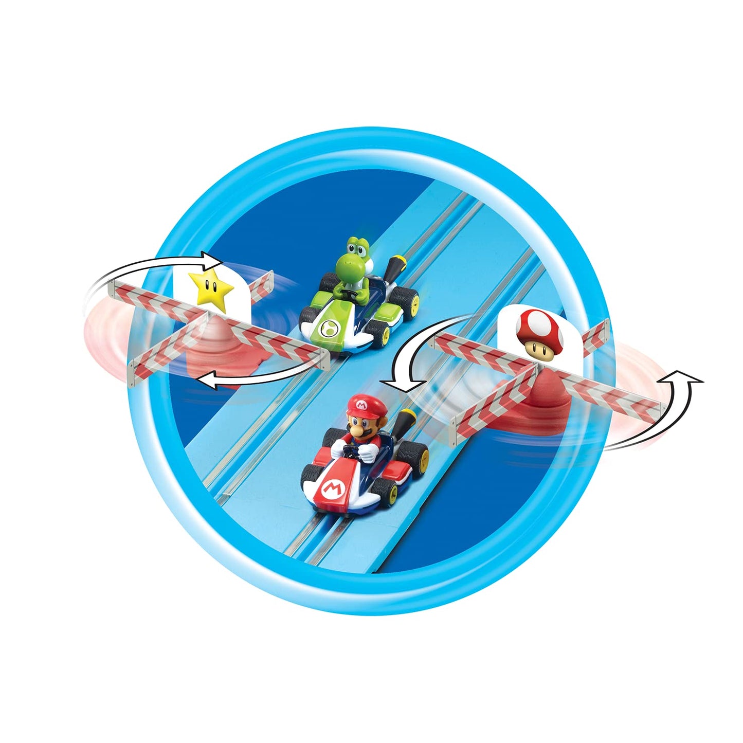 Carrera First Mario Kart Slot Car Race Track Set – Mario & Peach (Ages 3+)