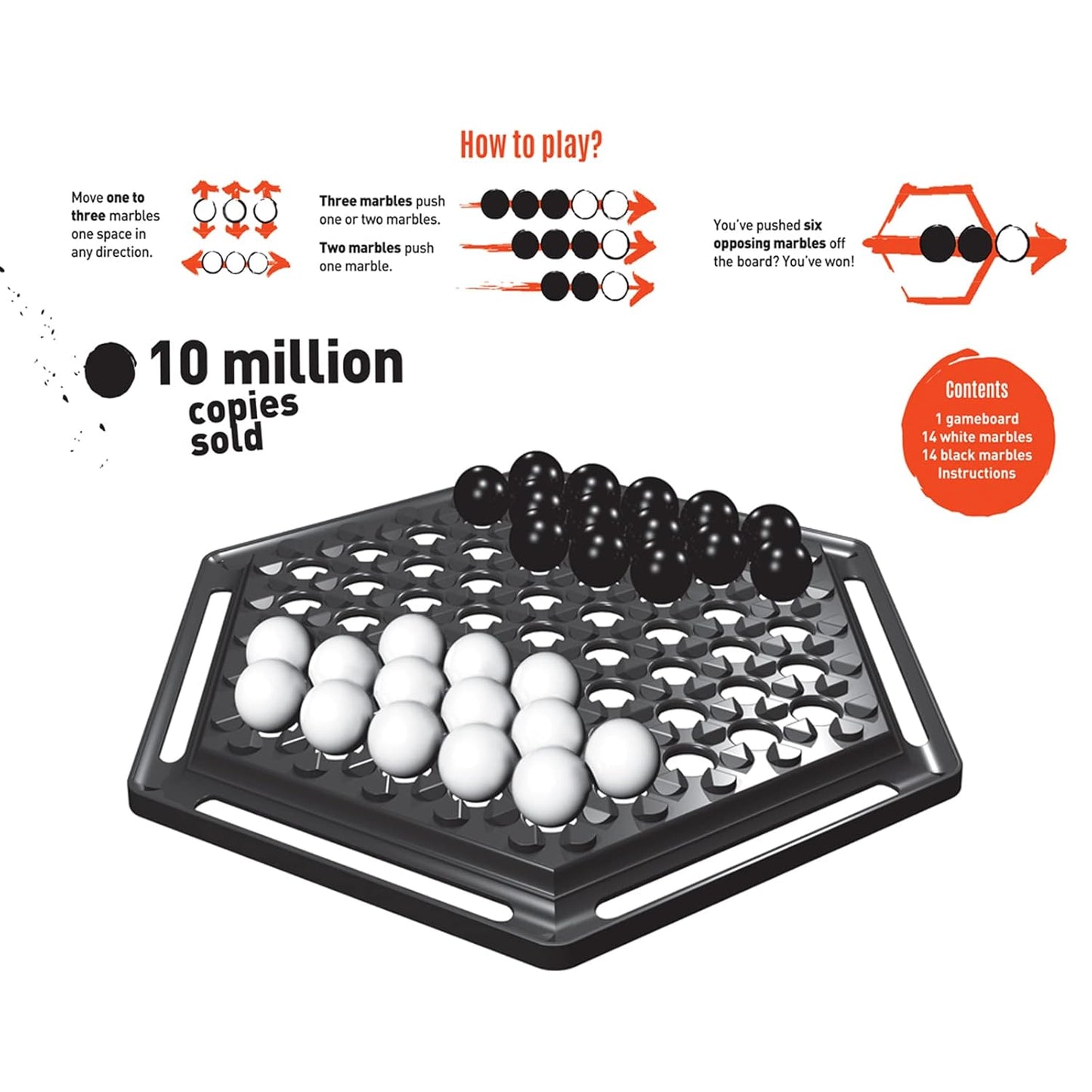Abalone, Strategy Game, Board Game for Kids (PACK OF 6)