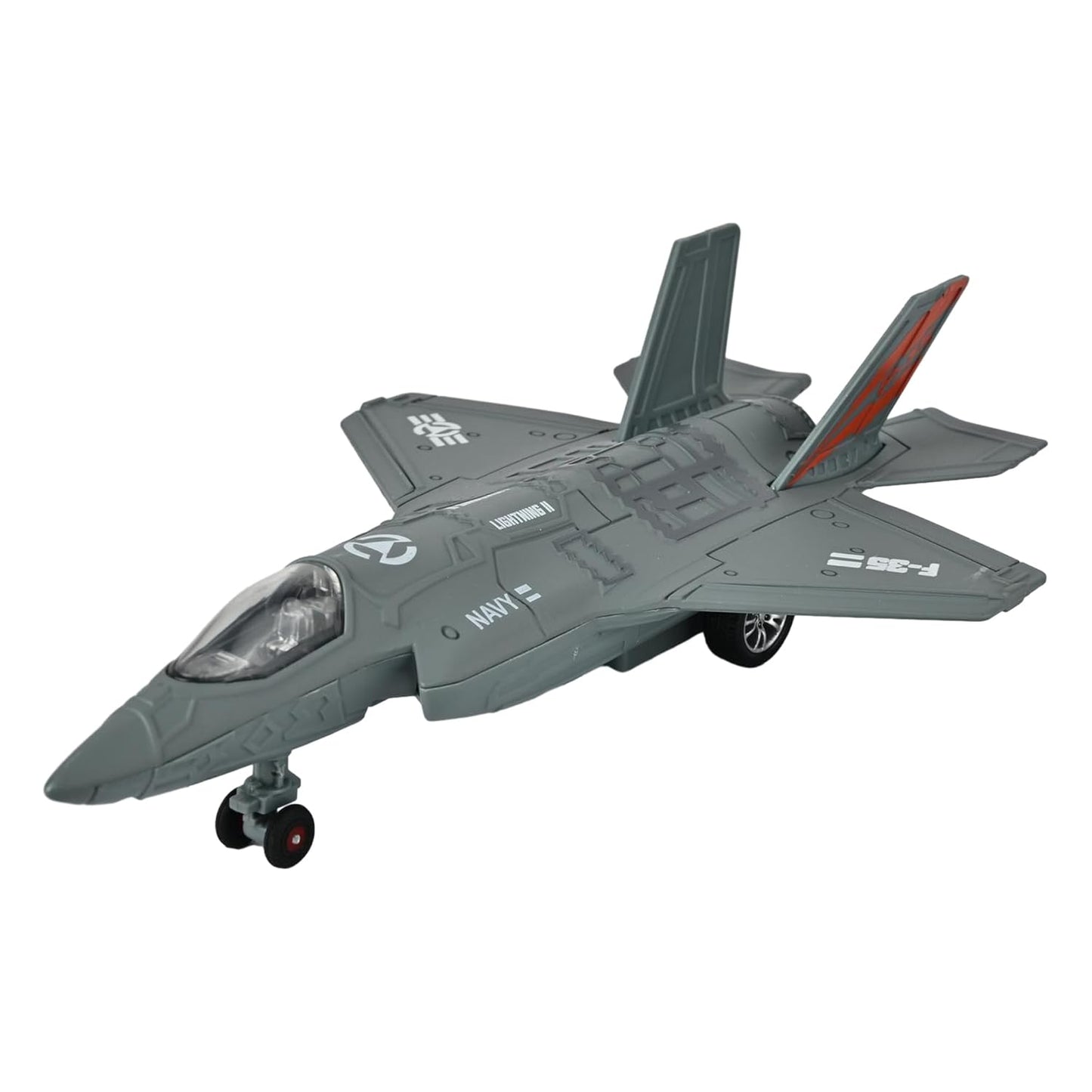 Toys Uncle Diecast Aeroplane Scale Model, (1:400 Fighter Aeroplane with Light and Sound (Type 2))