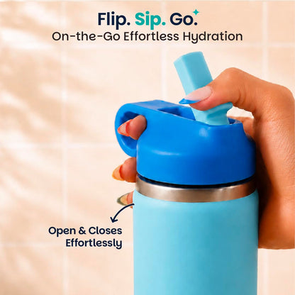 Basil HydraRush 380ml Insulated Stainless Steel Water Bottle – BPA-Free Kids Sipper