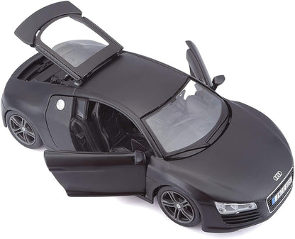 Maisto 1:24 Scale Model  Audi R8 (Matte Black)