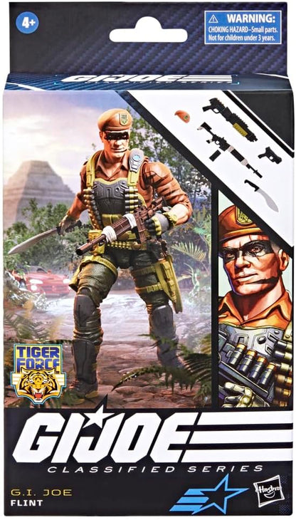 G.I. Joe Classified Series Tiger Force Flint, Collectible Action Figure, 89, 6 inch Action Figures for Boys & Girls, with 6 Accessory Pieces