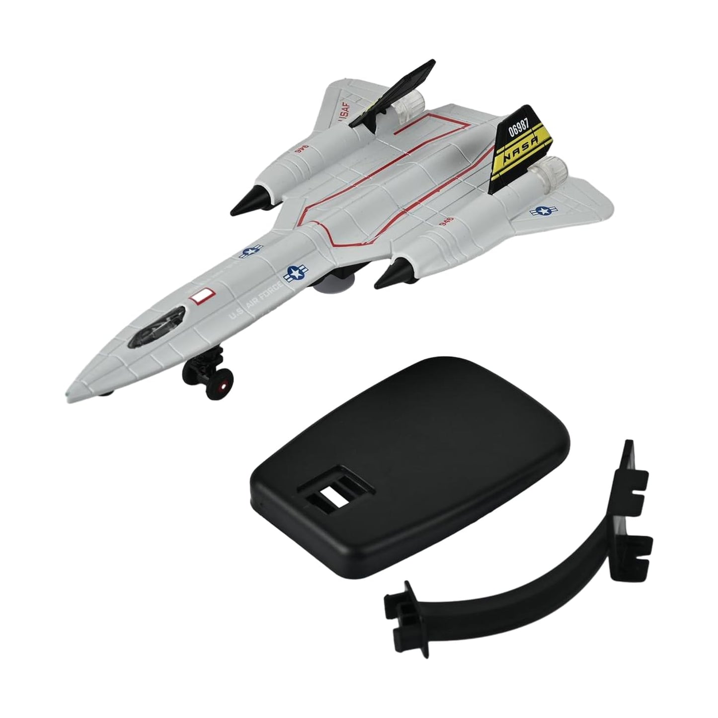 Toys Uncle Diecast Aeroplane Scale Model, (1:400 Fighter Aeroplane with Light and Sound (Type 13))