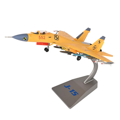 Toys uncle Kid Diecast Aeroplane Scale Model, (1:72 Fighter Plane Yellow)