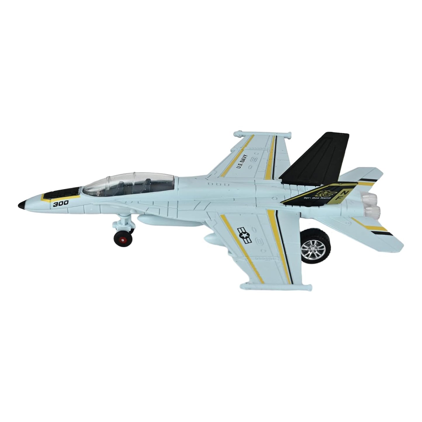 Toys Uncle Diecast Aeroplane Scale Model, (1:400 Fighter Aeroplane with Light and Sound (Type 4))