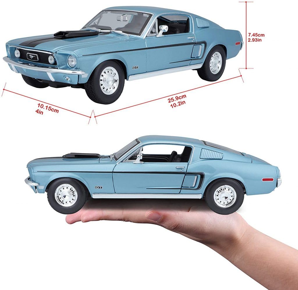Maisto 1:18 Ford Mustang GT Cobra Jet 1968 (Blue)