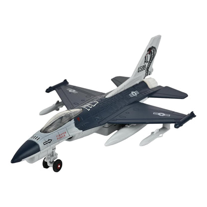 Toys Uncle Diecast Aeroplane Scale Model, (1:400 Fighter Aeroplane with Light and Sound (Type 5))