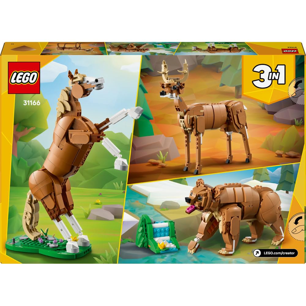 LEGO Creator 3in1 Beautiful Horse Toy Animal Building Set 31166