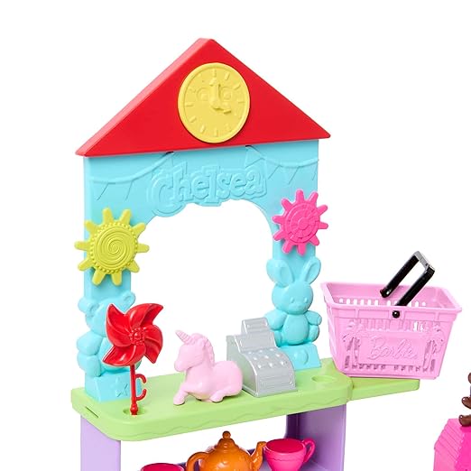 Barbie Chelsea Can Be… Toy Store Playset with Small Blonde Doll, Counter & Display Furniture & 15 Accessories, Like Mini Toys
