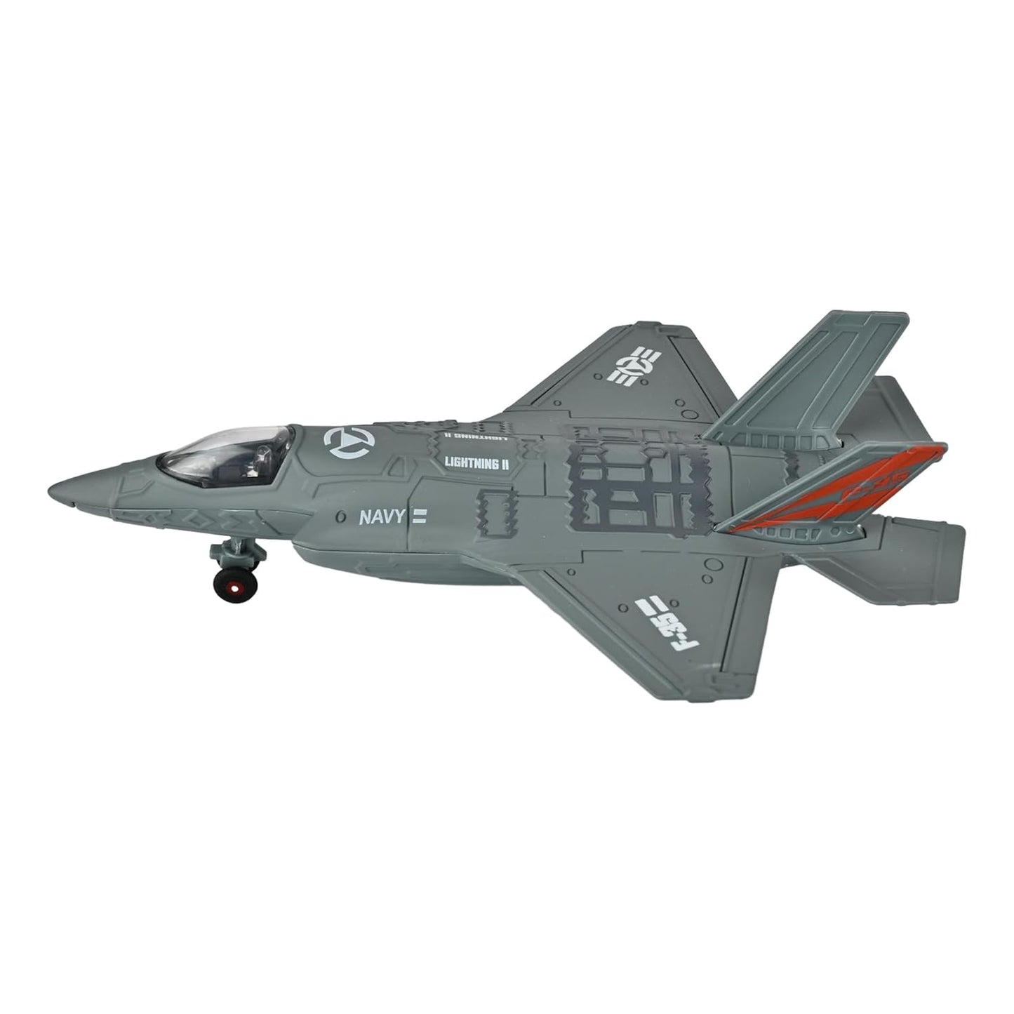 Toys Uncle Diecast Aeroplane Scale Model, (1:400 Fighter Aeroplane with Light and Sound (Type 2))