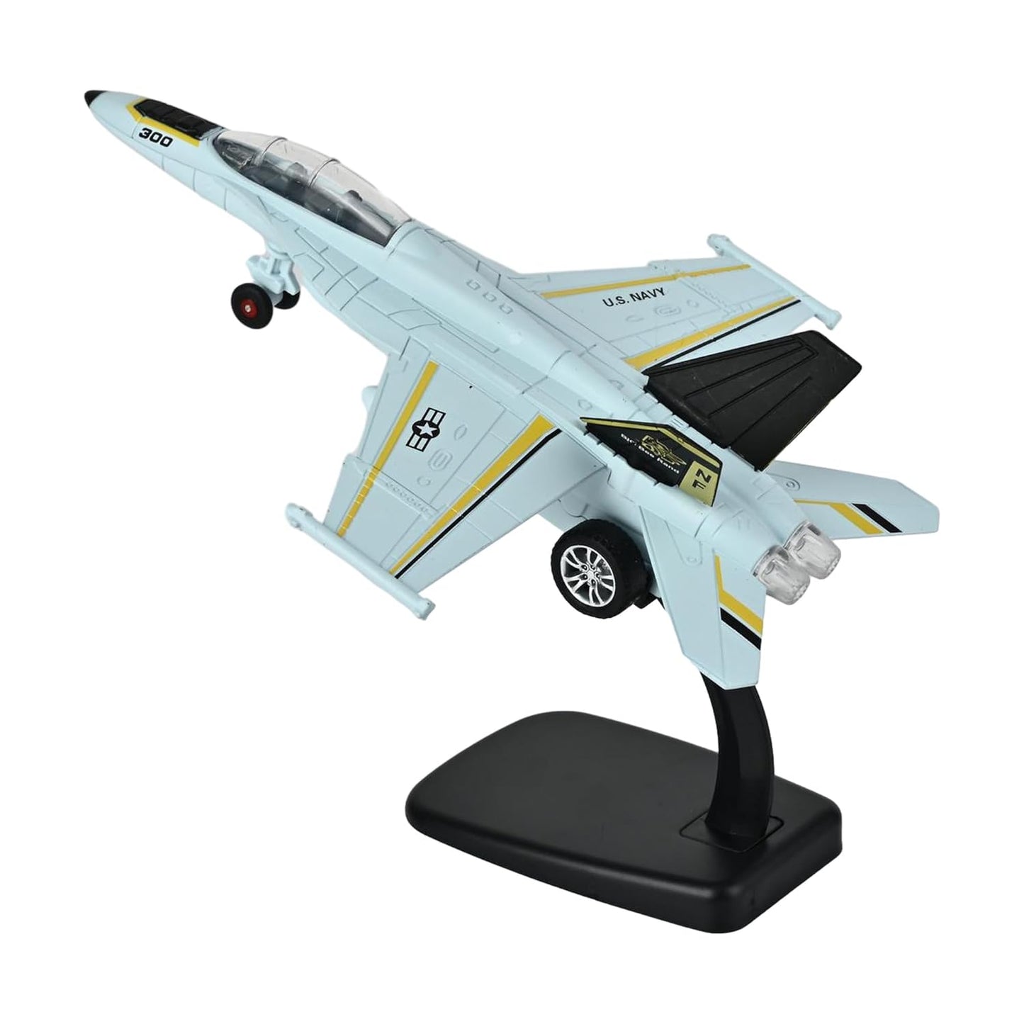 Toys Uncle Diecast Aeroplane Scale Model, (1:400 Fighter Aeroplane with Light and Sound (Type 4))