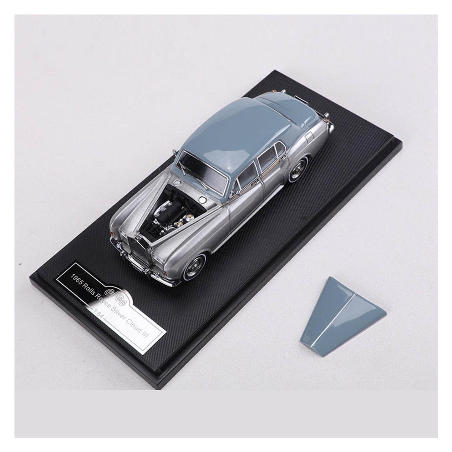 1:64 Scale For Rolls-Royce Silver Cloud 1965 Blue/Silver Classic Car Die-Cast