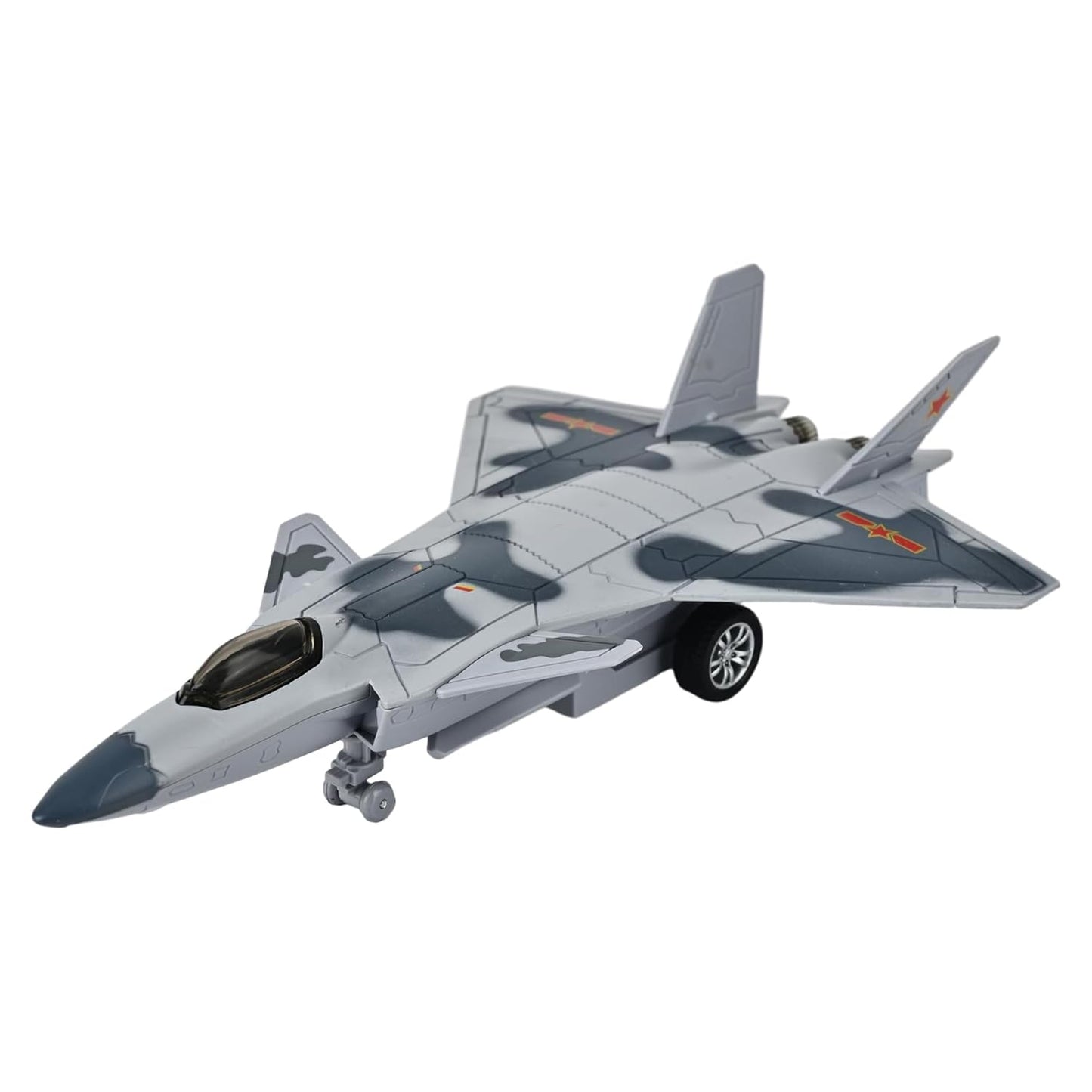 Toys Uncle Diecast Aeroplane Scale Model, (1:400 Fighter Aeroplane with Light and Sound (Type 10))