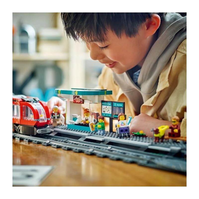 LEGO City 60423 Downtown Streetcar & Station Building Set