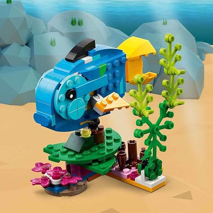 LEGO Creator Exotic Parrot Set 3 in 1 Fish and Frog Animals 31136