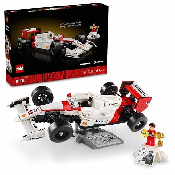 LEGO Icons McLaren MP4/4 & Ayrton Senna Model Car for Adults 10330