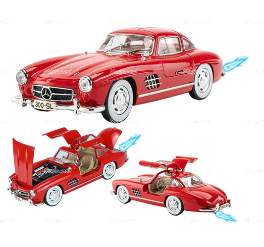 Die-Cast Metal 1:24 Scale 1954 M.E.R.C.E.D.E.S B.E.N.Z 300SL Car
