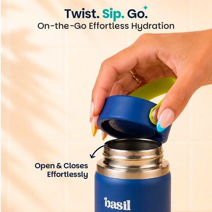Basil HydraRush 380ml Insulated Stainless Steel Bottle – Oasis
