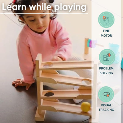 Curious Cub Montessori Wooden Toys for 1 Year Old Baby, Box 6 | 11+ months, shape sorter, sensory & fine motor skills, 1st birthday gift boy girl