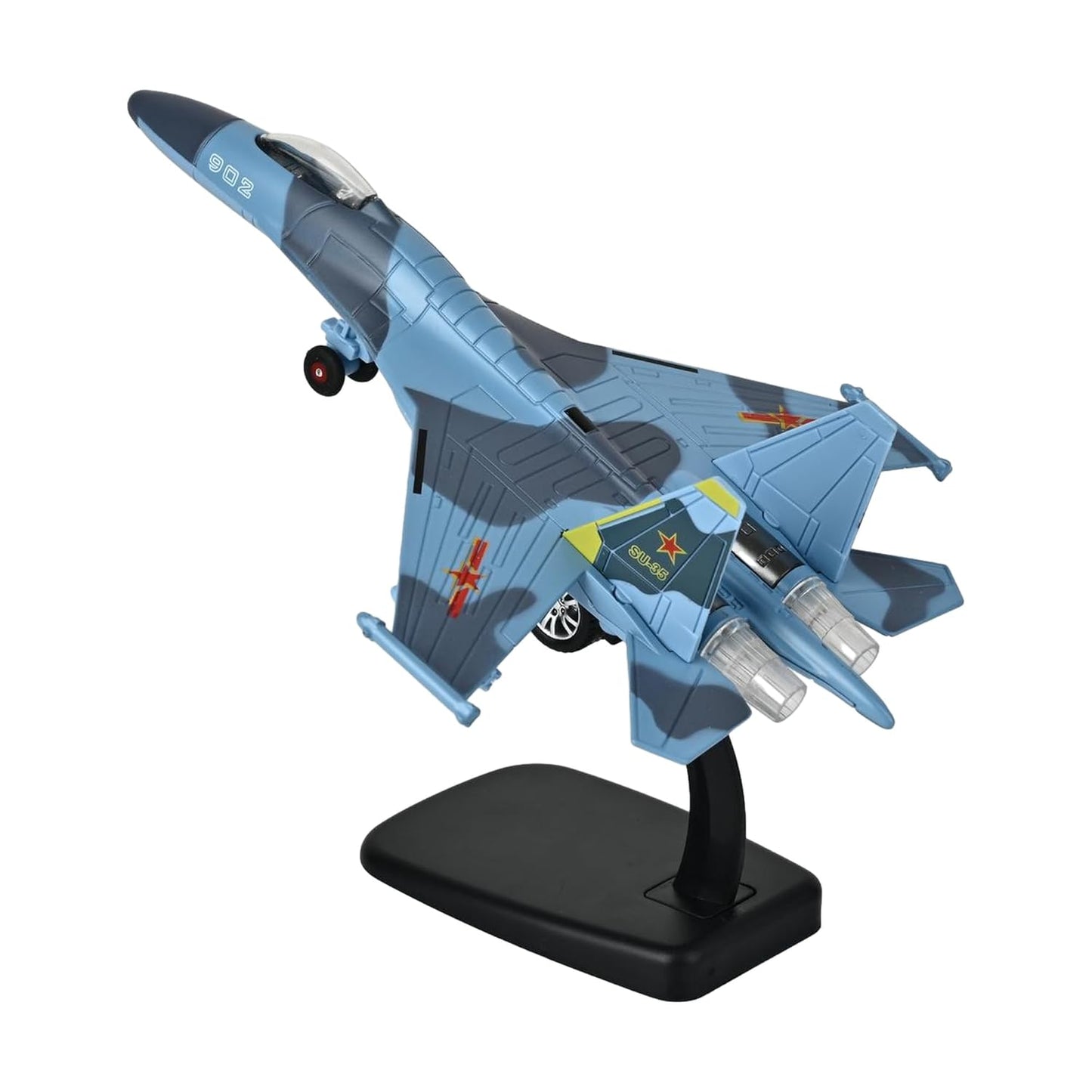 Toys Uncle Diecast Aeroplane Scale Model, (1:400 Fighter Aeroplane with Light and Sound (Type 16))
