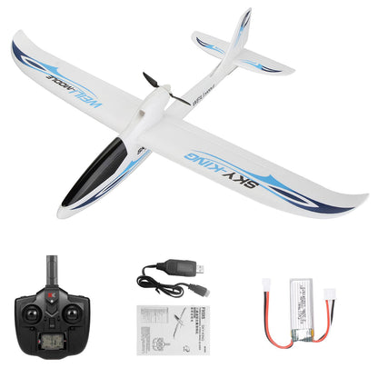 GoolRC 3CH RC Airplane Sky-King RC Plane Fighter Toys,2.4GHz 6-axis Gyro Stabilizer RTF Glider Aircraft Plane,Easy to Fly for Adults Beginners s Blue