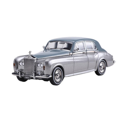 1:64 Scale For Rolls-Royce Silver Cloud 1965 Blue/Silver Classic Car Die-Cast