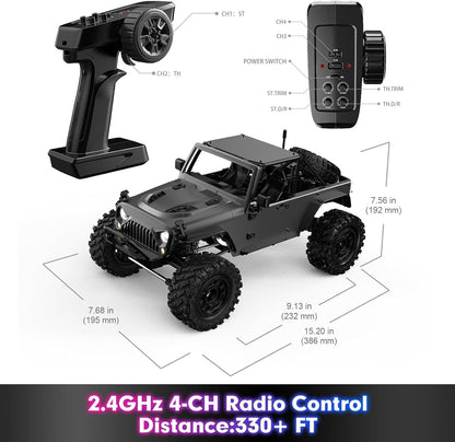 MJX HYPER GO H12Y 1/12 2.4G 4WD 4CH Sensorless Brushless Motor RC Car Vehicle Model RTR - H12Y Titanium