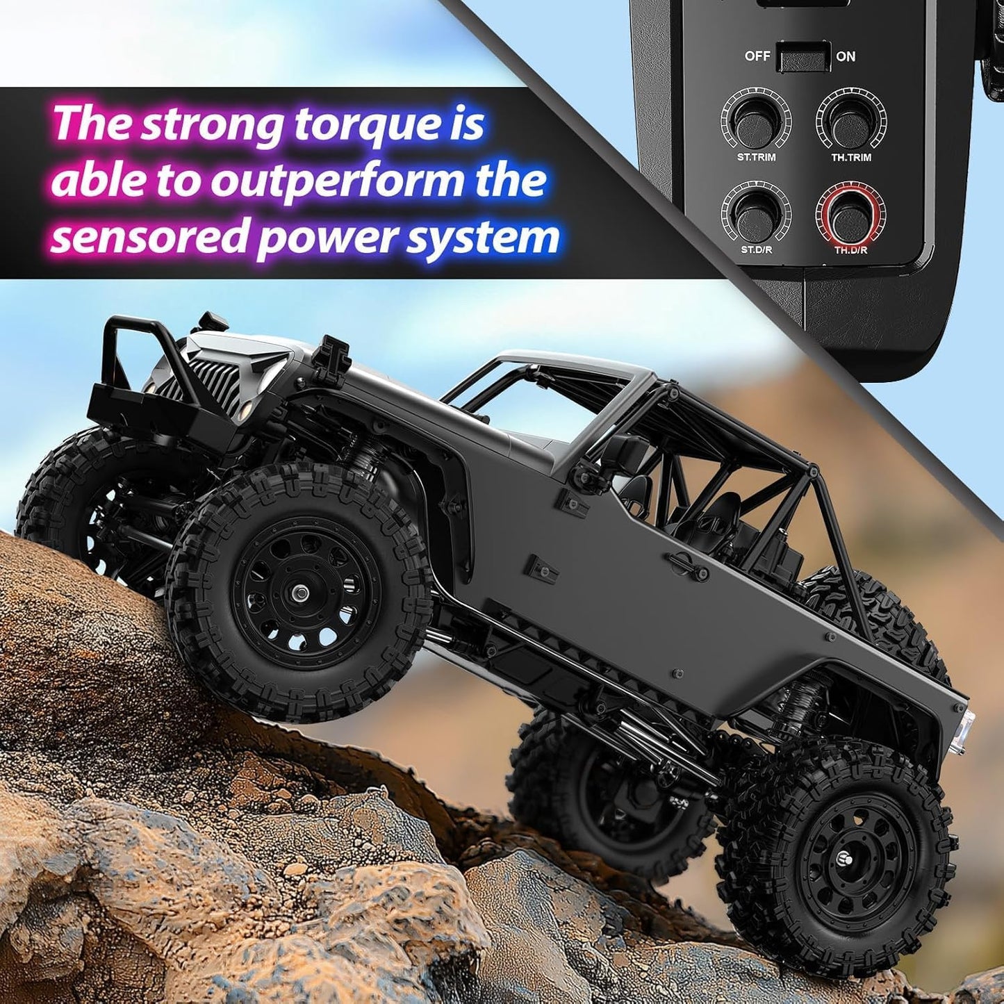 MJX HYPER GO H12Y 1/12 2.4G 4WD 4CH Sensorless Brushless Motor RC Car Vehicle Model RTR - H12Y Titanium