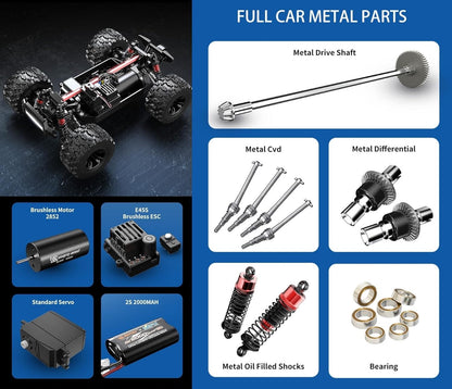 MJX HYPER GO 14208 1/14 2.4G Brushless High Speed RC Car Vehicle Models 41km/h - One Battery