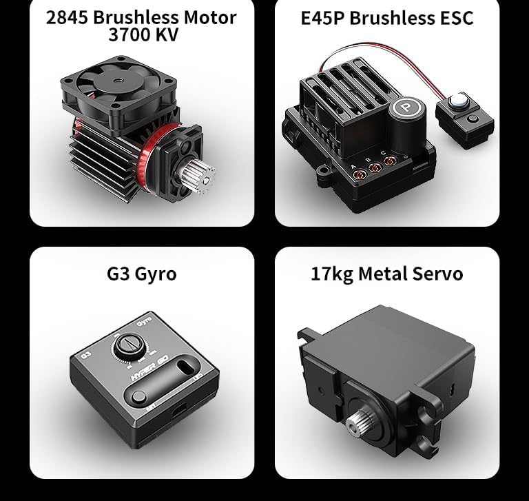 MJX HYPER GO 14304 1/14 2.4G Sport Drift RC Car Brushless High Speed Vehicle Models 43km/h W/ Light R WRC Official Authorization - One Battery
