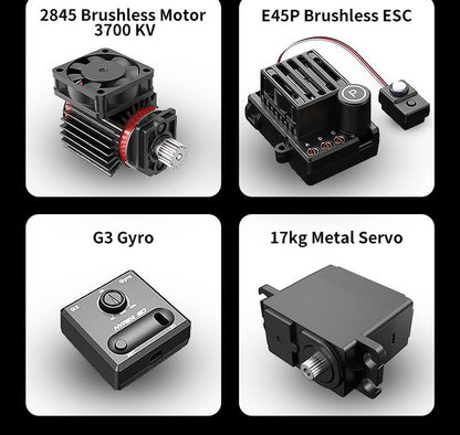 MJX HYPER GO 14304 1/14 2.4G Sport Drift RC Car Brushless High Speed Vehicle Models 43km/h W/ Light R WRC Official Authorization - One Battery