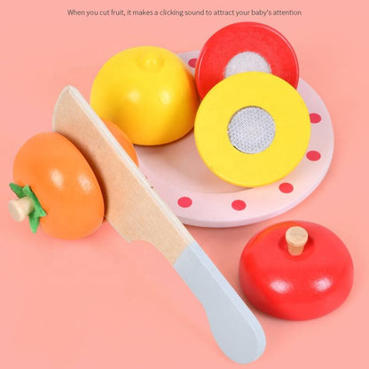 Wooden Fruit Blender Toy Set for Kids | Pretend Play Smoothie Maker with Cutting Fruits, Cup & Wooden Knife