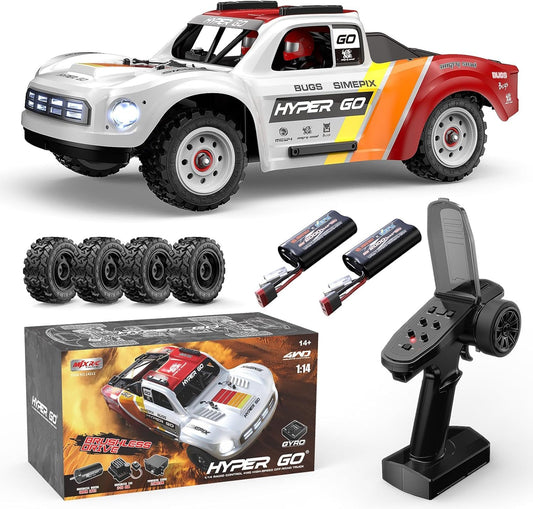 MJX 14211 HYPER GO 1/14 Brushless W/ Gyro High Speed RC Car Short Course Vechile Models 47km/h One Battery