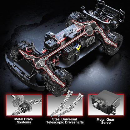 MJX 14211 HYPER GO 1/14 Brushless W/ Gyro High Speed RC Car Short Course Vechile Models 47km/h One Battery