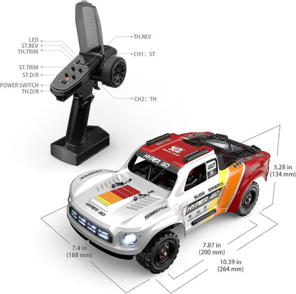 MJX 14211 HYPER GO 1/14 Brushless W/ Gyro High Speed RC Car Short Course Vechile Models 47km/h One Battery