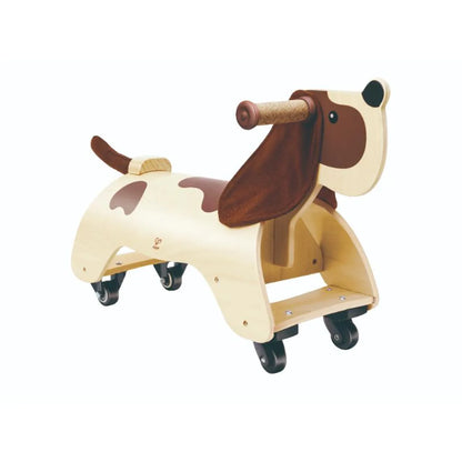 Hape Wooden Ride-On Dog Toy for Kids Balance Training & Active Play
