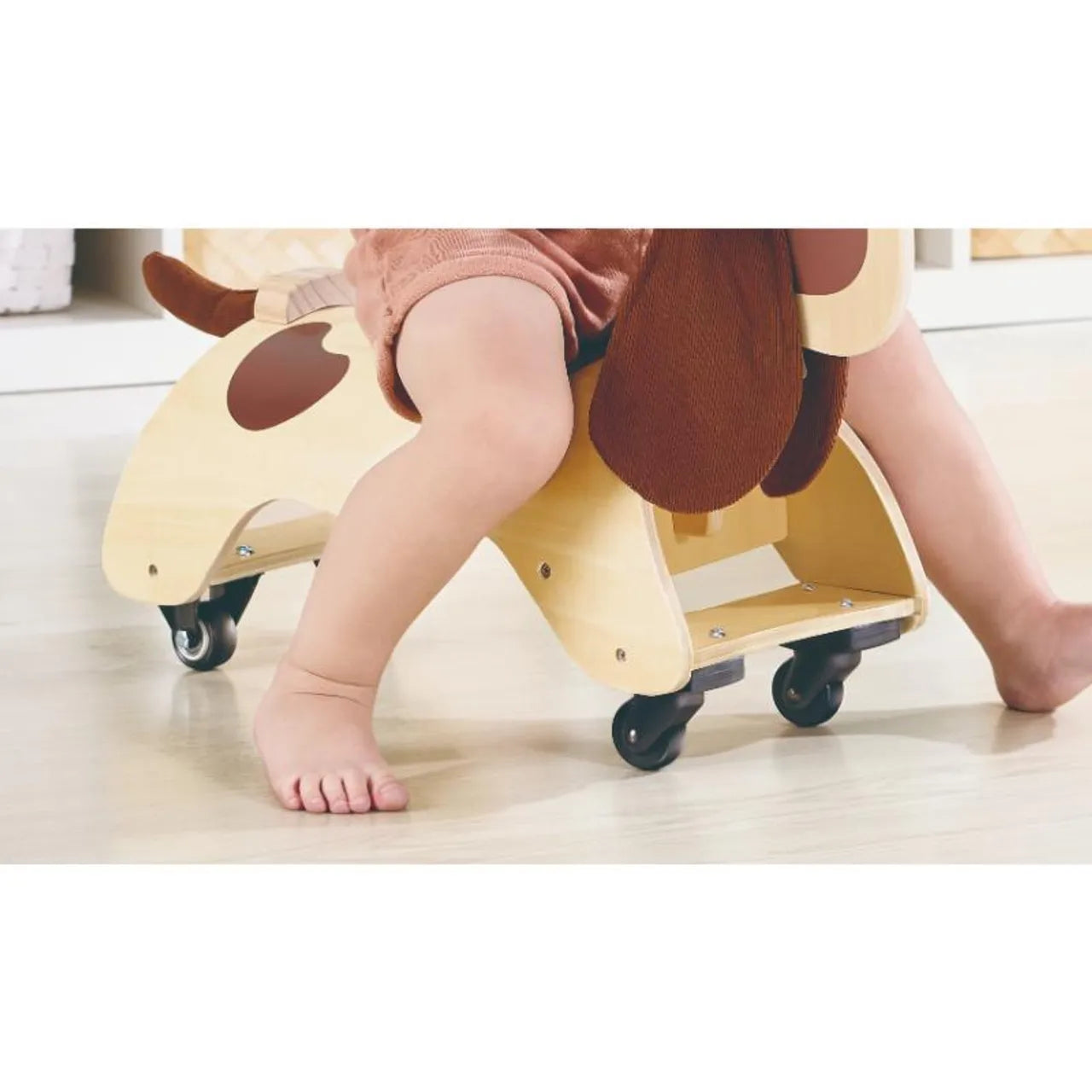 Hape Wooden Ride-On Dog Toy for Kids Balance Training & Active Play