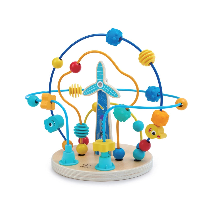 Hape Bead Maze Toy Wooden Activity Center for Toddlers Motor Skill Play
