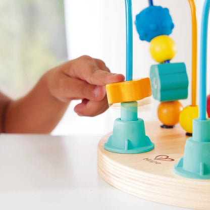 Hape Bead Maze Toy Wooden Activity Center for Toddlers Motor Skill Play