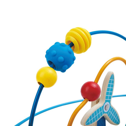 Hape Bead Maze Toy Wooden Activity Center for Toddlers Motor Skill Play