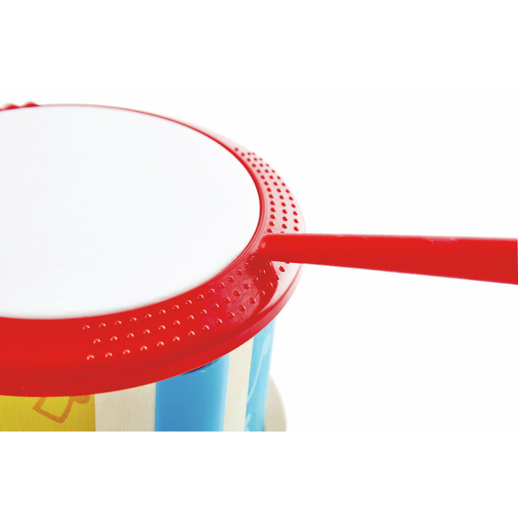 Hape Double-Sided Drum Toy for Kids Wooden Musical Drum with Sticks
