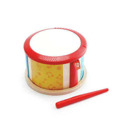 Hape Double-Sided Drum Toy for Kids Wooden Musical Drum with Sticks