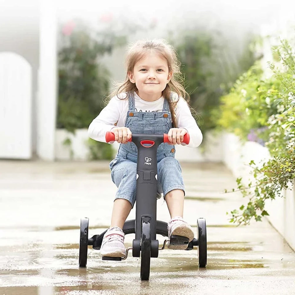 Hape Toddler Balance Bike 3-in-1 Convertible Ride-On Trike with Pedals for Kids ( YELLOW )