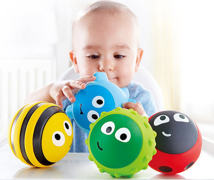 Hape Tactile Bug Tower Baby Stacking Toy Soft Sensory Stacker for Infants 6M+