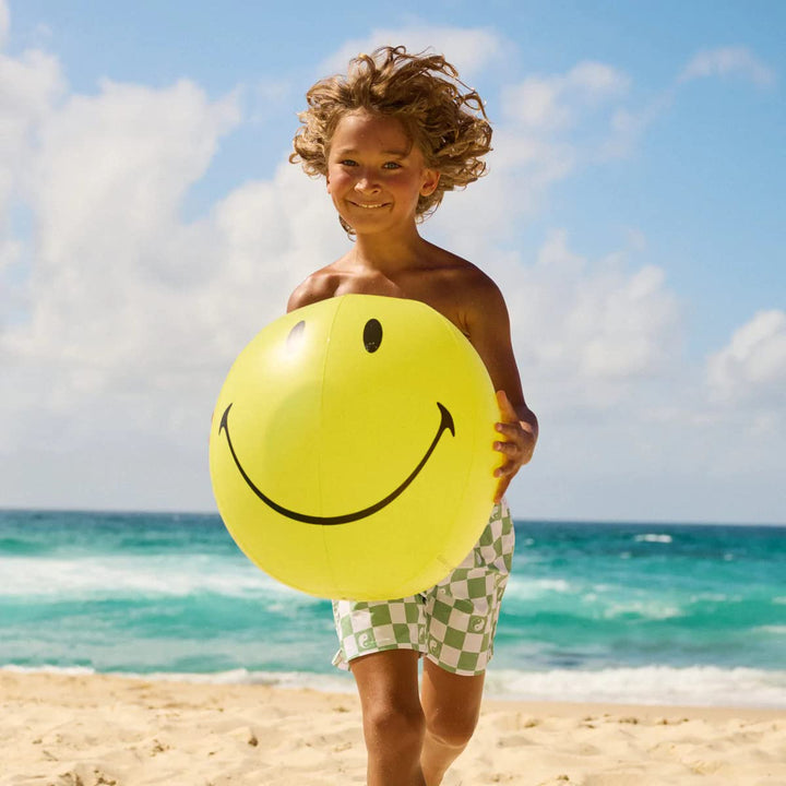 SUNNYLiFE Multicolor Inflatable Pool Ring and Ball Set Smiley World Sol Sea