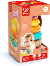 Hape Baby Stacking Donut Toy with Colorful Rings Sensory and Fine Motor Skills Development