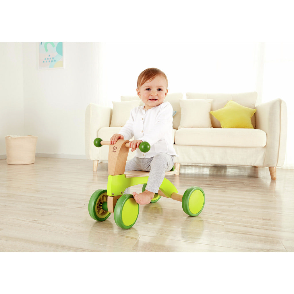 Hape Scoot Around Toddler Ride-On Bike Wooden Balance Toy for Early Walking Skills
