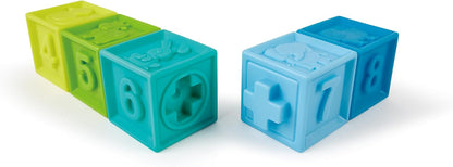 Hape Squeeze Me Soft Baby Blocks Colorful Sensory Stacking Toy for Infants 6M+